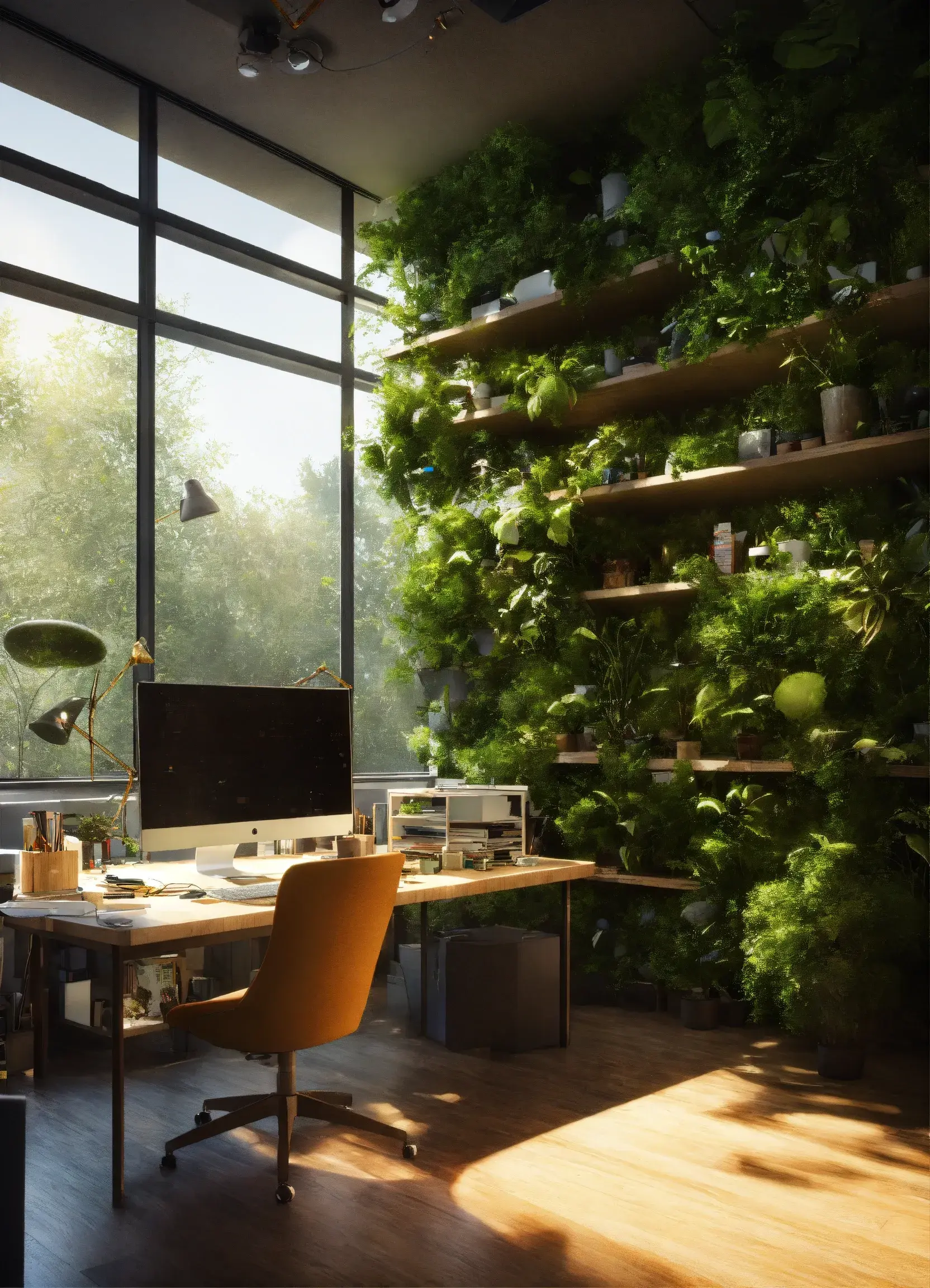 Compact adjustable desk for small spaces